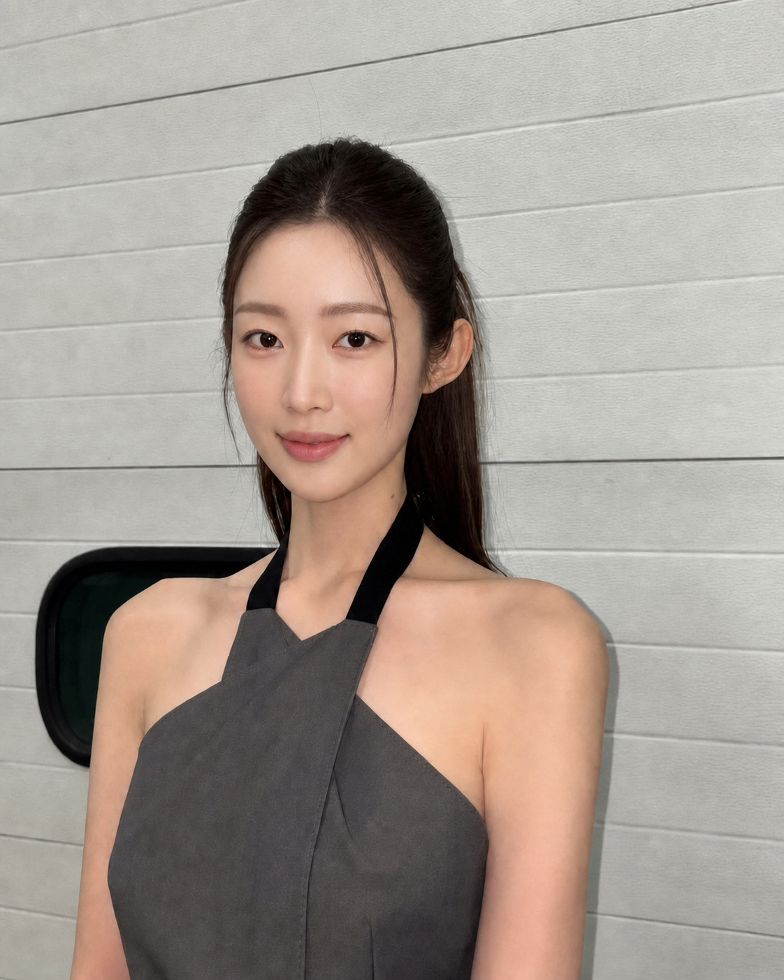 미니멀리즘의 정점, 세련된 무드의 홀터넥 스타일링