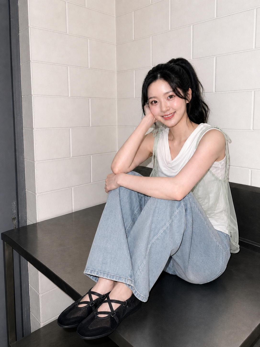 청량한 무드의 정석, 시스루 레이어드 스타일링