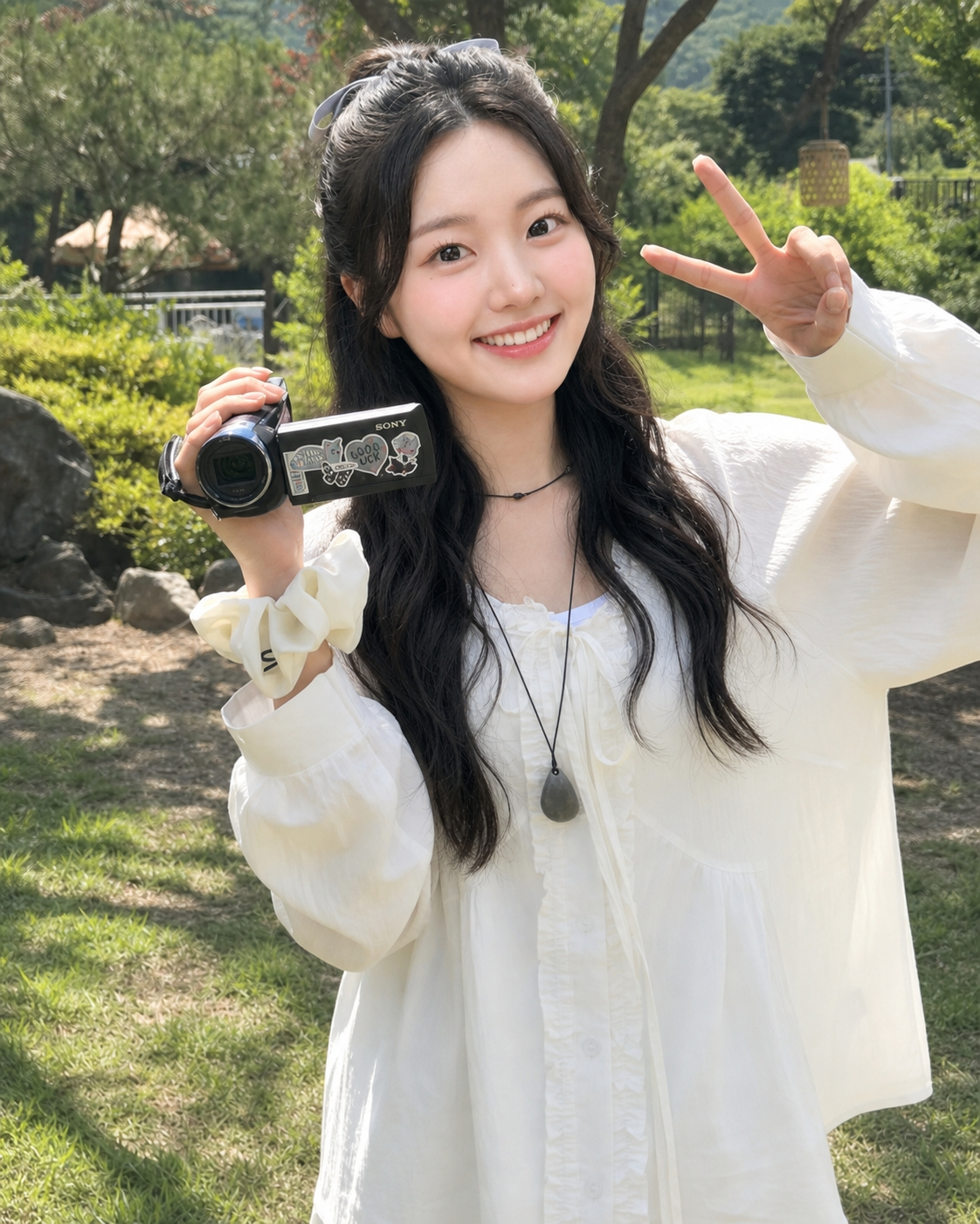 발랄한 올화이트 룩