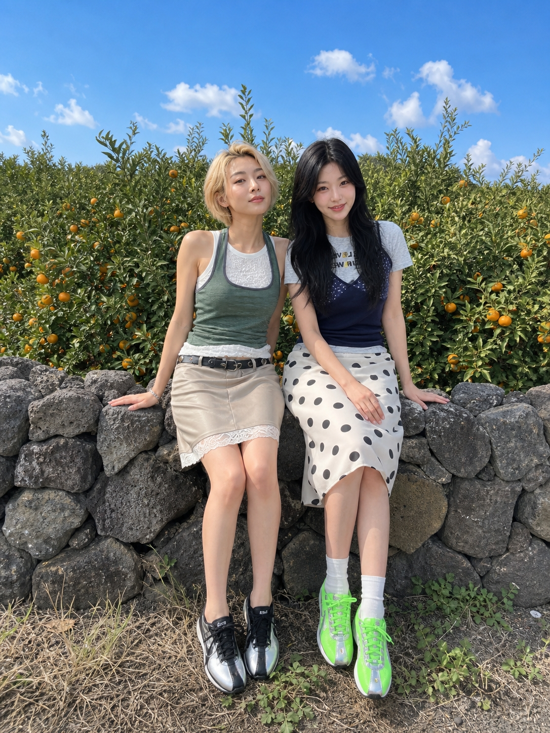 제주 여행룩, 믹스매치로 완성한 감각적인 여자 데일리 코디